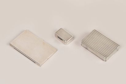 925°/°° silver set including a card holder,...