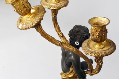 - Sea green marble, chased bronze, gilded...