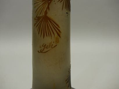 Etablissement Gallé 
Acid-etched glass onion...
