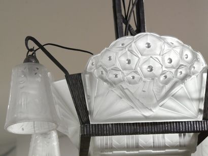MULLER FRERES A LUNEVILLE
Large wrought-iron...
