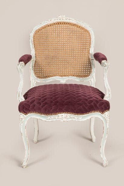 Louis XV style armchair with Queen's back...