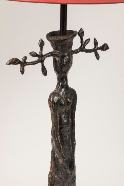 Le dauphin - Dark patina bronze-like metal...