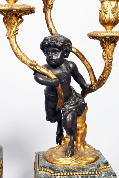 - Sea green marble, chased bronze, gilded...