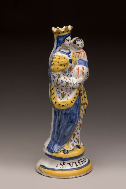 QUIMPER?

Virgin and Child 

Polychrome earthenware,...
