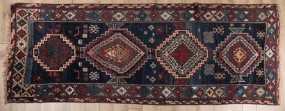 Caucasian rug (warp, weft and wool pile),...