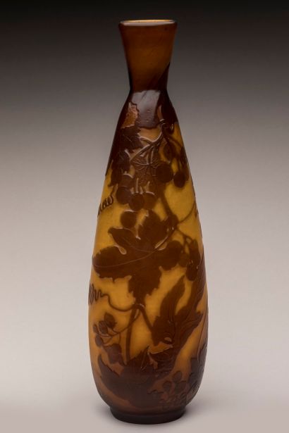 Etablissement Gallé

Bottle vase in acid-etched...