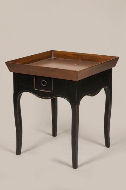 MISSONNIER - Wood and blackened wood bowl...