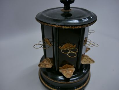Nice set of 7 musical cigar humidors. Late...