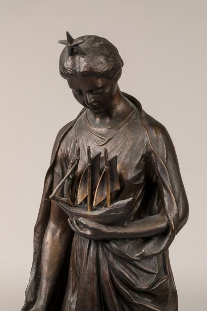 GUILLOTON (19th - 20th century)
Stella Maris,
Bronze...