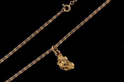 Deux bijoux. Poinçons tête d’aigle et hibou...