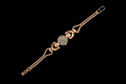 GIR. Montre bracelet de dame en or jaune...