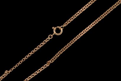 Chaîne maille mille raies en or jaune (750...