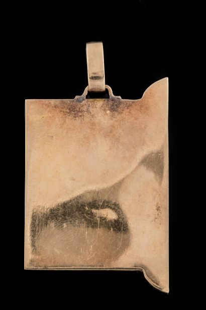 Pendentif rectangulaire représentant une...