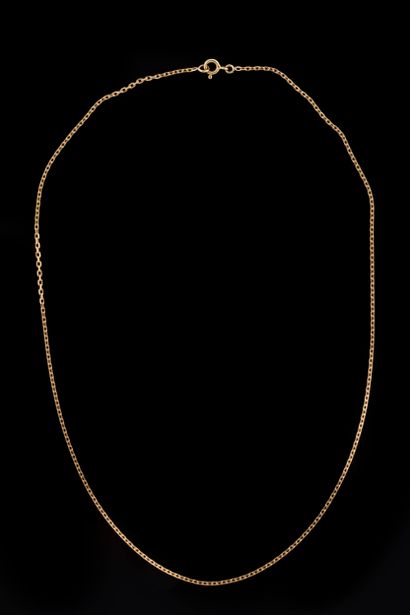 Yellow gold (750 thousandths) chain. Eagle...