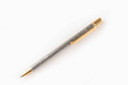 CARTIER. Ballpoint pen in brushed and gilded...