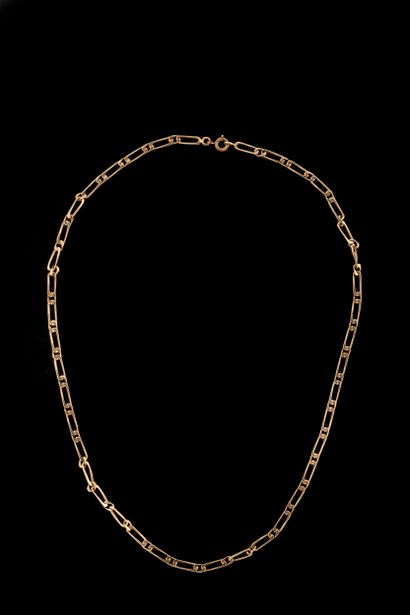 Yellow gold (750 thousandths) chain with...