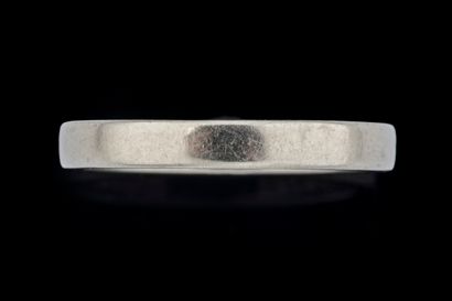 Wedding band in white gold (750 thousandths)....