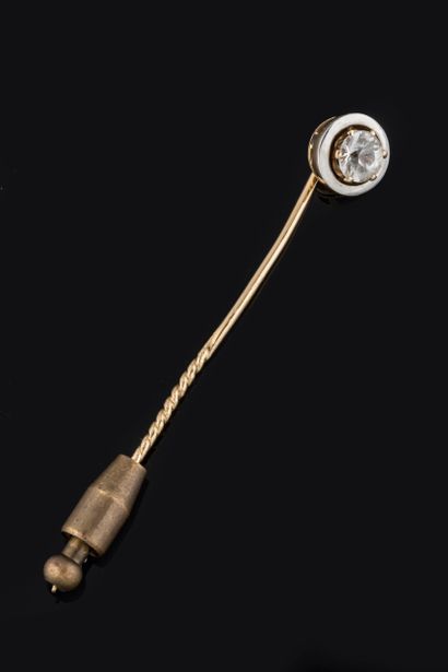 Yellow and white gold (750 thousandths) tie...