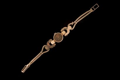GIR. Montre bracelet de dame en or jaune...