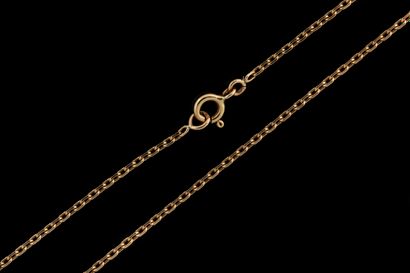 Yellow gold (750 thousandths) chain. Eagle...