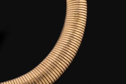 Tubogas necklace in yellow gold (750 thousandths)....