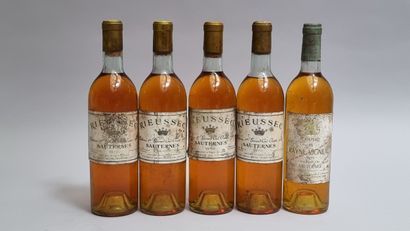 4 B CHATEAU RIEUSSEC 1970 C1 Sauternes (H.E+...