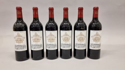 6 B CHATEAU LABEGORCE 2012 Margaux (1 étiquette...