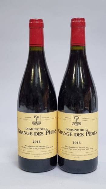 * 2 B I.G.P PAYS D'HERAULT Rouge 2018 Domaine...