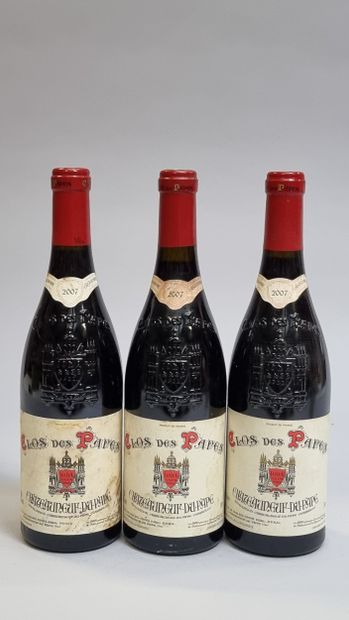 3 B CHATEAUNEUF-DU-PAPE Rouge 2007 Clos des...