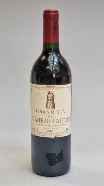 1 B CHATEAU LATOUR 1991 GCC1 Pauillac (e.t.h...