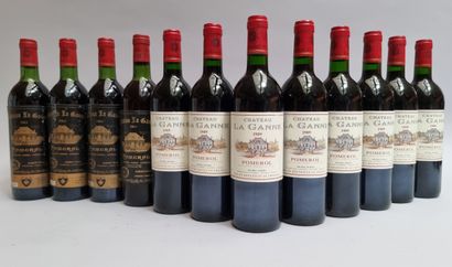 8 B CHATEAU LA GANNE 1989 Pomerol (1 B.G+;...