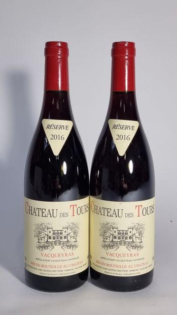 2 B VACQUEYRAS 2016 Château des Tours
