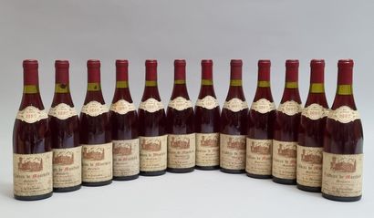 12 B MONTHELIE Rouge 1982 Château de Monthélie...