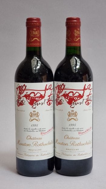 2 B CHATEAU MOUTON ROTHSCHILD 1995 GCC1 Pauillac...