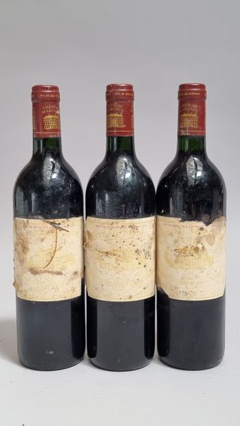 3 B CHATEAU MARGAUX 1986 GCC1 Margaux (excellents...