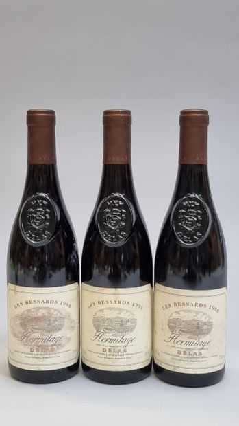 3 B HERMITAGE LES BESSARDS 1998 Delas (e.t.h...