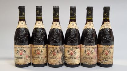 6 B CHATEAUNEUF-DU-PAPE Rouge 2000 Domaine...