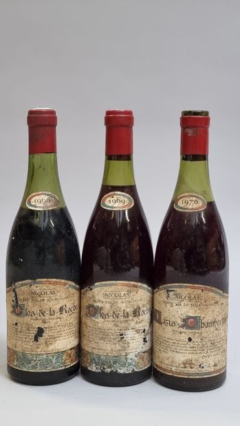1 B CLOS DE LA ROCHE (Grand Cru) 1966 Nicolas...