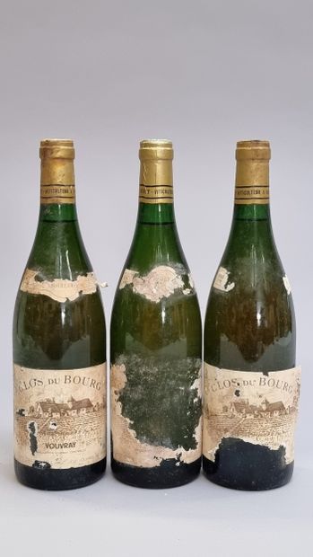 3 B VOUVRAY CLOS DU BOURG Moelleux 1988 Huet...