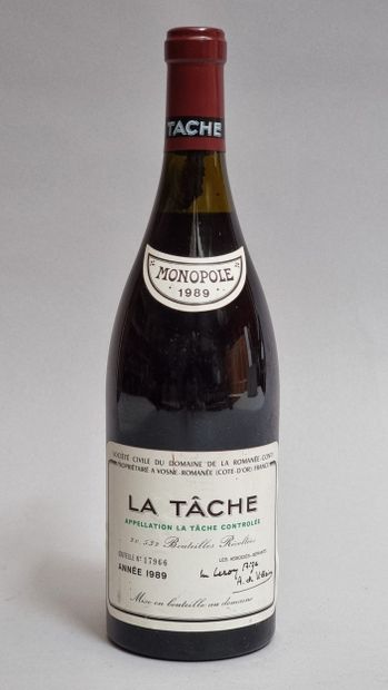 1 B LA TACHE (Grand Cru) 1989 Domaine de...