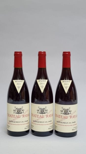 * 3 B CHATEAUNEUF-DU-PAPE Rouge 2011 Château...