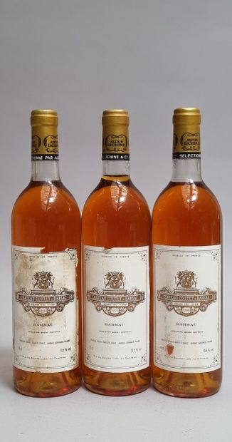 3 B CHATEAU COUTET 1990 C1 Sauternes (2 B.G-;...