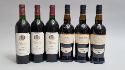 3 B MADIRAN 1998 Château Montus (étiquettes...