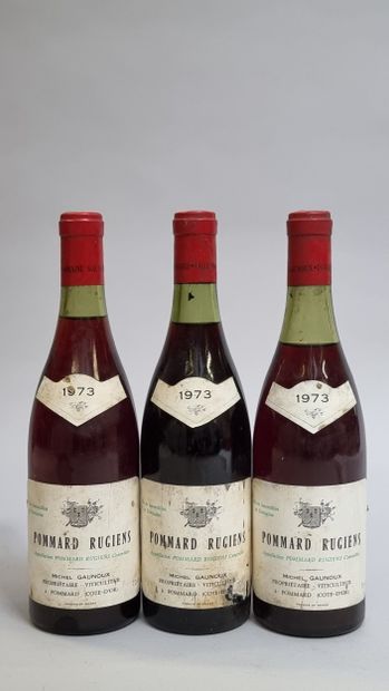3 B POMMARD RUGIENS (1° Cru) 1973 Domaine...