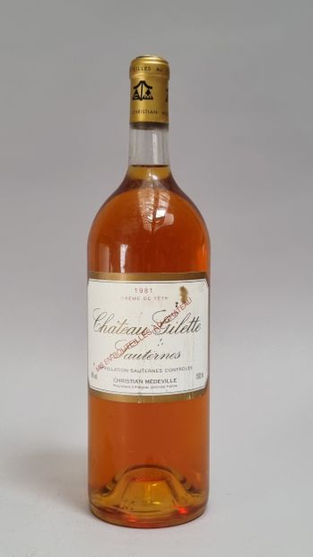 1 Mag CHATEAU GILETTE CREME DE TETE 1981...
