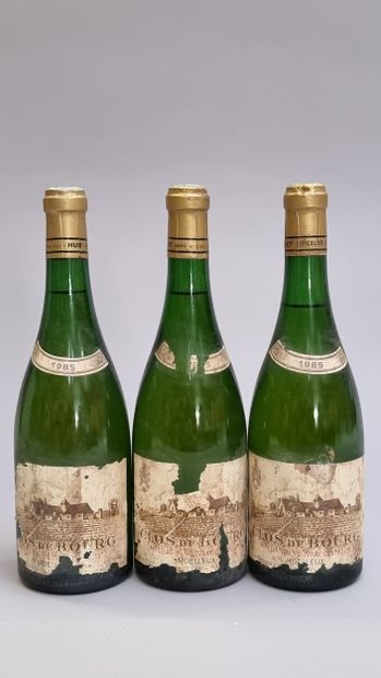 3 B VOUVRAY CLOS DU BOURG Moelleux 1985 Huet...