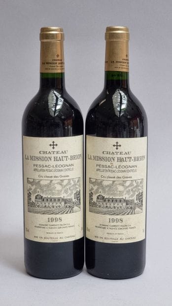 2 B CHATEAU LA MISSION HAUT-BRION 1998 CC...
