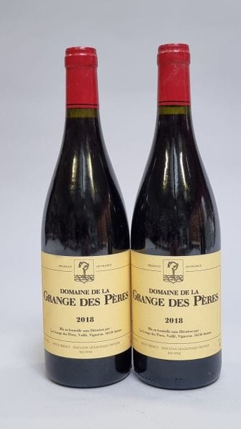 * 2 B I.G.P PAYS D'HERAULT Rouge 2018 Domaine...