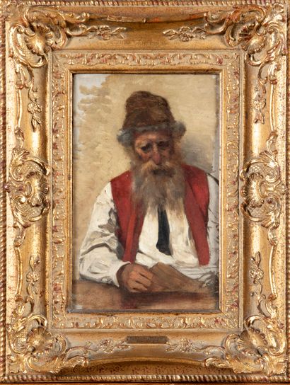 Hugo KAUFFMAN (1844 - 1915) (peintre allemand)
Portrait,
Hsc,...