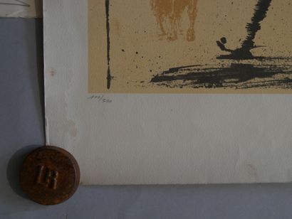DALI Salvador (d'après)
- Homme tourbillon,
Lithographie...